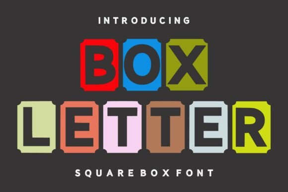 Box Letter: A Playful Typeface for Modern Design
