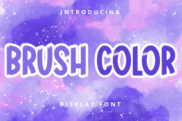 Brush Color: Elevate Your Design Projects with a Bold, Painted Font