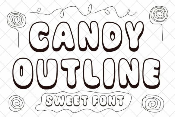 Candy Outline: A Sweet Typography Choice for Playful Design