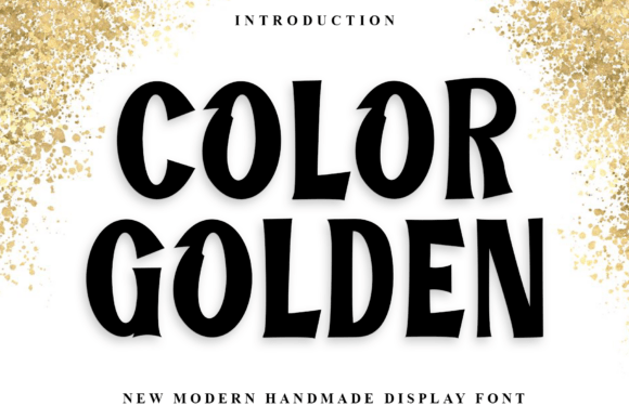 Color Golden: A Bold Display Font for Impactful Design