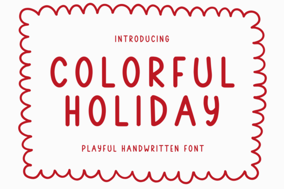 Color Holiday: The Artisan Font for Authentic Design