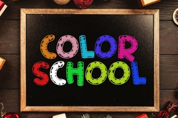 Color School: The Playful Font for Creative Projects