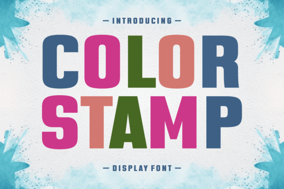Color Stamp: A Bold Typeface for Modern Visual Impact