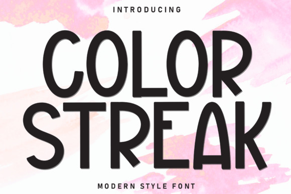 Color Streak: Elevating Design with Whimsical Typography