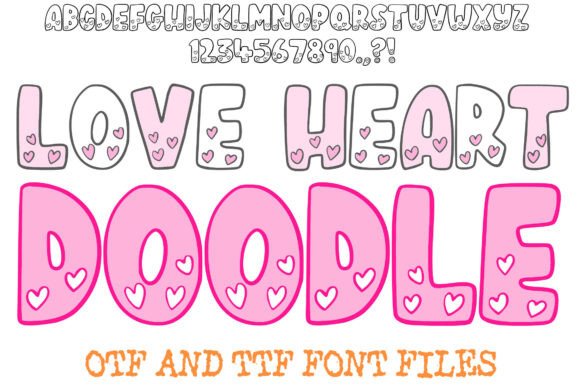Love Heart Doodle: A Sweet Typography Trend