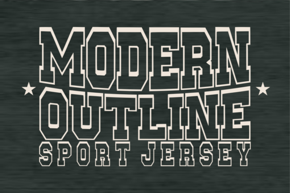 Modern Outline: The Dynamic Font for Bold Visuals