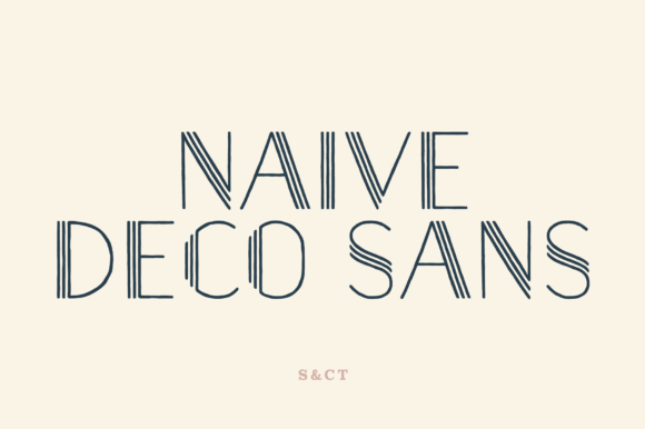 Naive Deco Sans: Infusing Handmade Charm into Modern Design