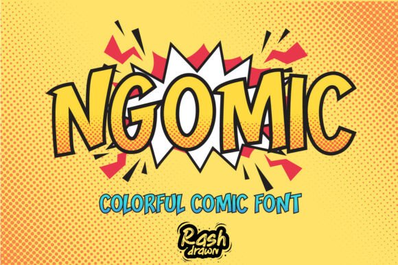 NGOMIC: The Vibrant Comic Font for Dynamic Visuals