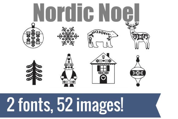 Nordic Noel Dingbats: A Design Asset for Seasonal Elegance