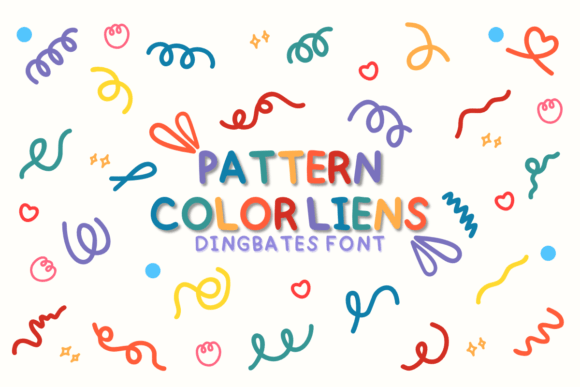 Pattern Color Lines: A Whimsical Font for Vibrant Design