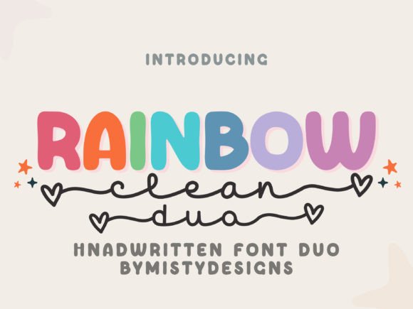 Rainbow Duo: A Playful Font Pair for Vibrant Design