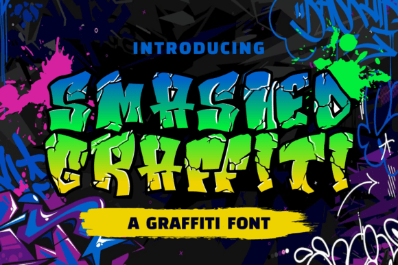 Smashed Graffiti: The Edgy Font for Urban Design