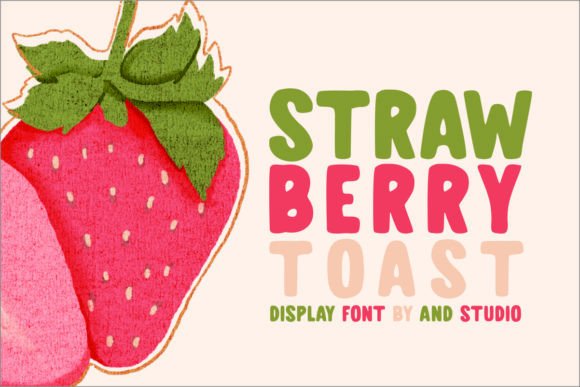 Strawberry Toast: A Sweet Vintage Font for Modern Design